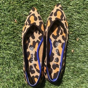 Rothy’s Big Cat Leopard Print Point Sz 9